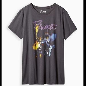 🆕 PRINCE CLASSIC FIT CREW TEE - COTTON EMBELLISHED VINTAGE BLACK. 2X. Torrid.